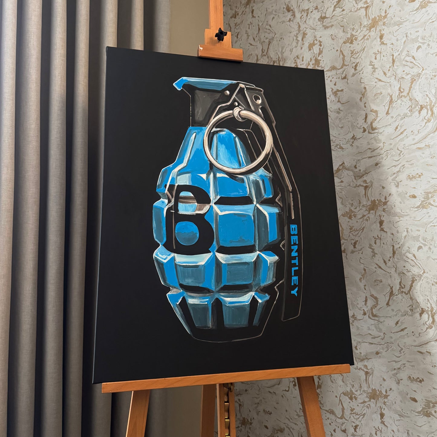 Bentley Grenade Original Painting