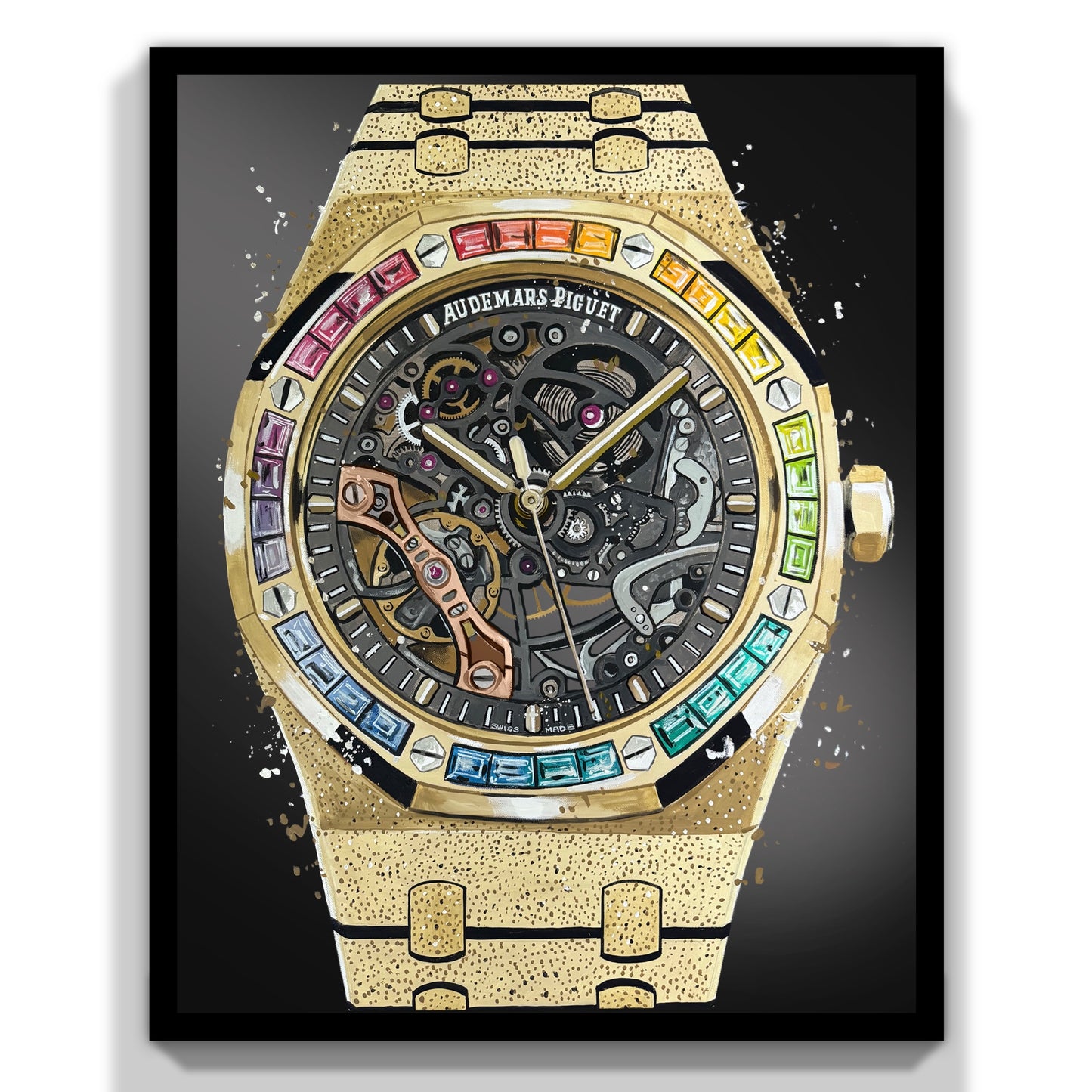 AP Frosted Rainbow Print