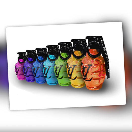 LV Rainbow Grenades Print
