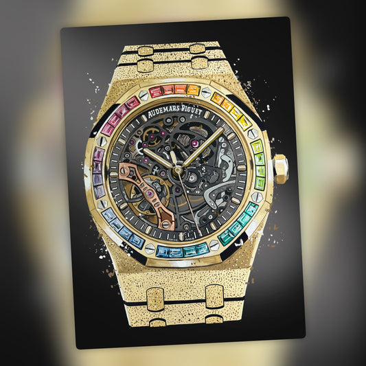 AP Frosted Rainbow Print