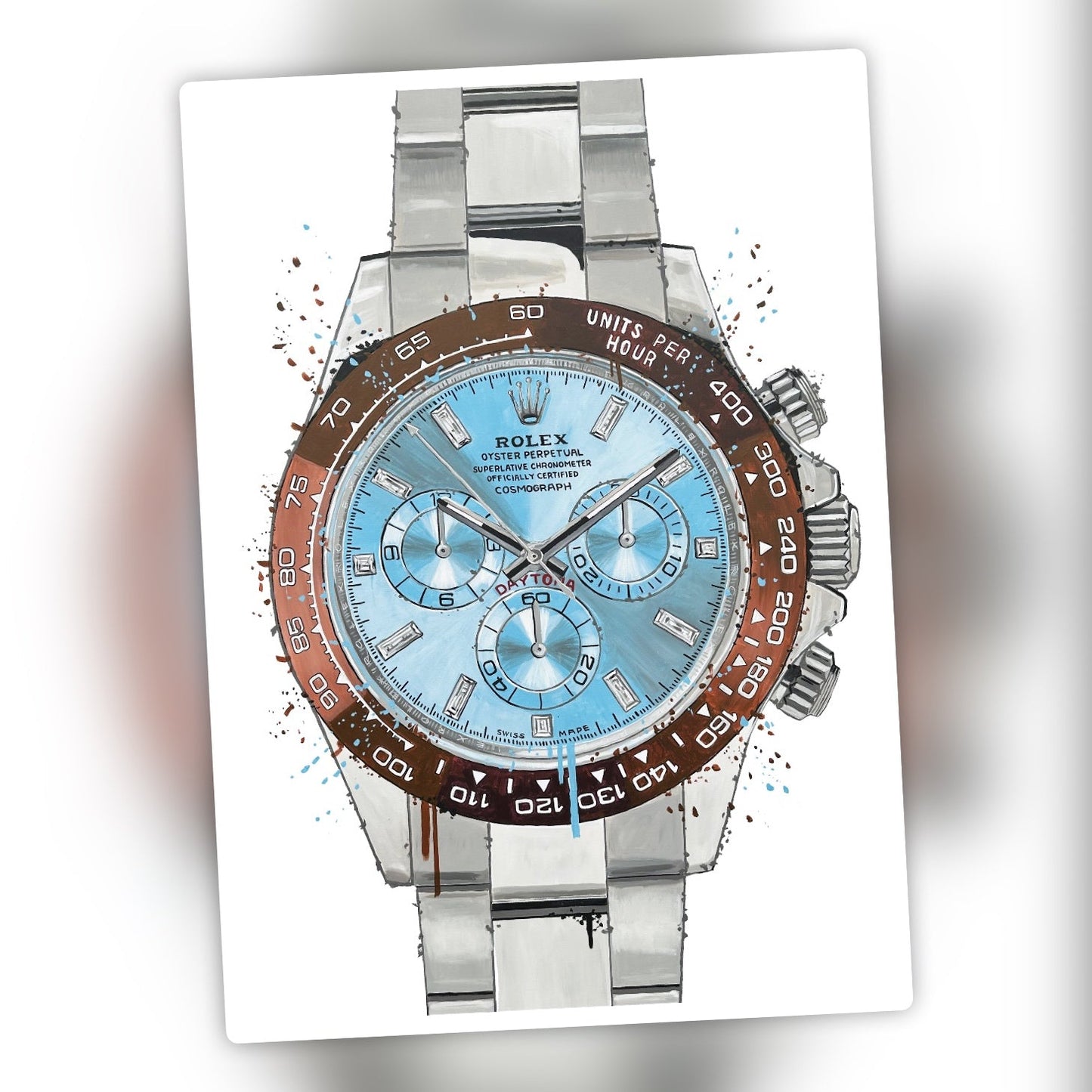 Daytona Platinum Baguette