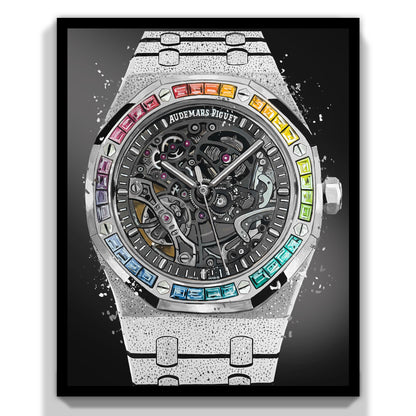 AP Frosted Rainbow Print