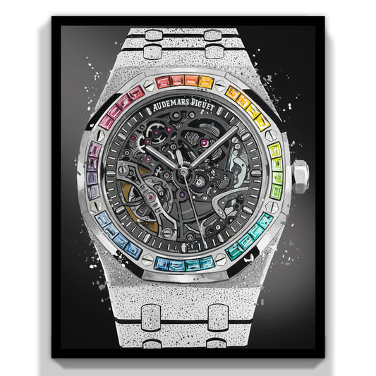 AP Frosted Rainbow Print