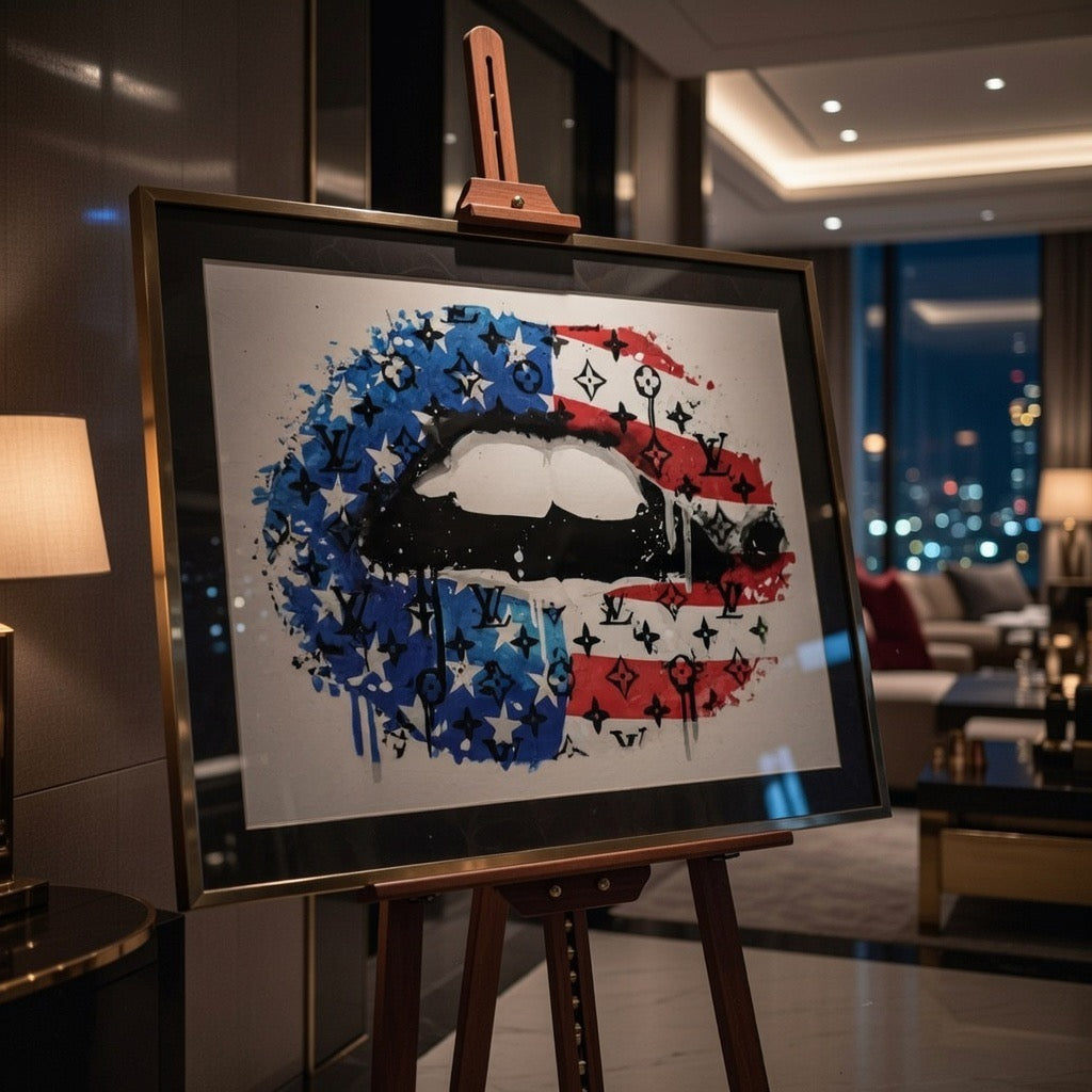LV Lips Stars & Stripes