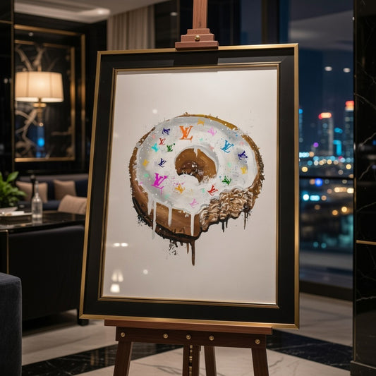 LV Donut White Rainbow