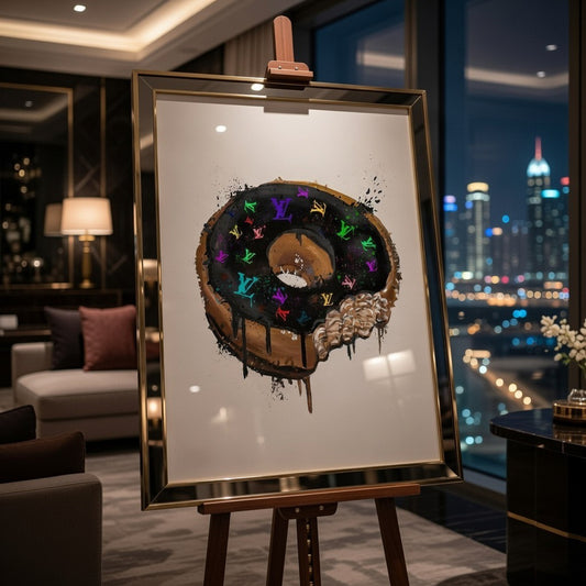 LV Donut Black Rainbow