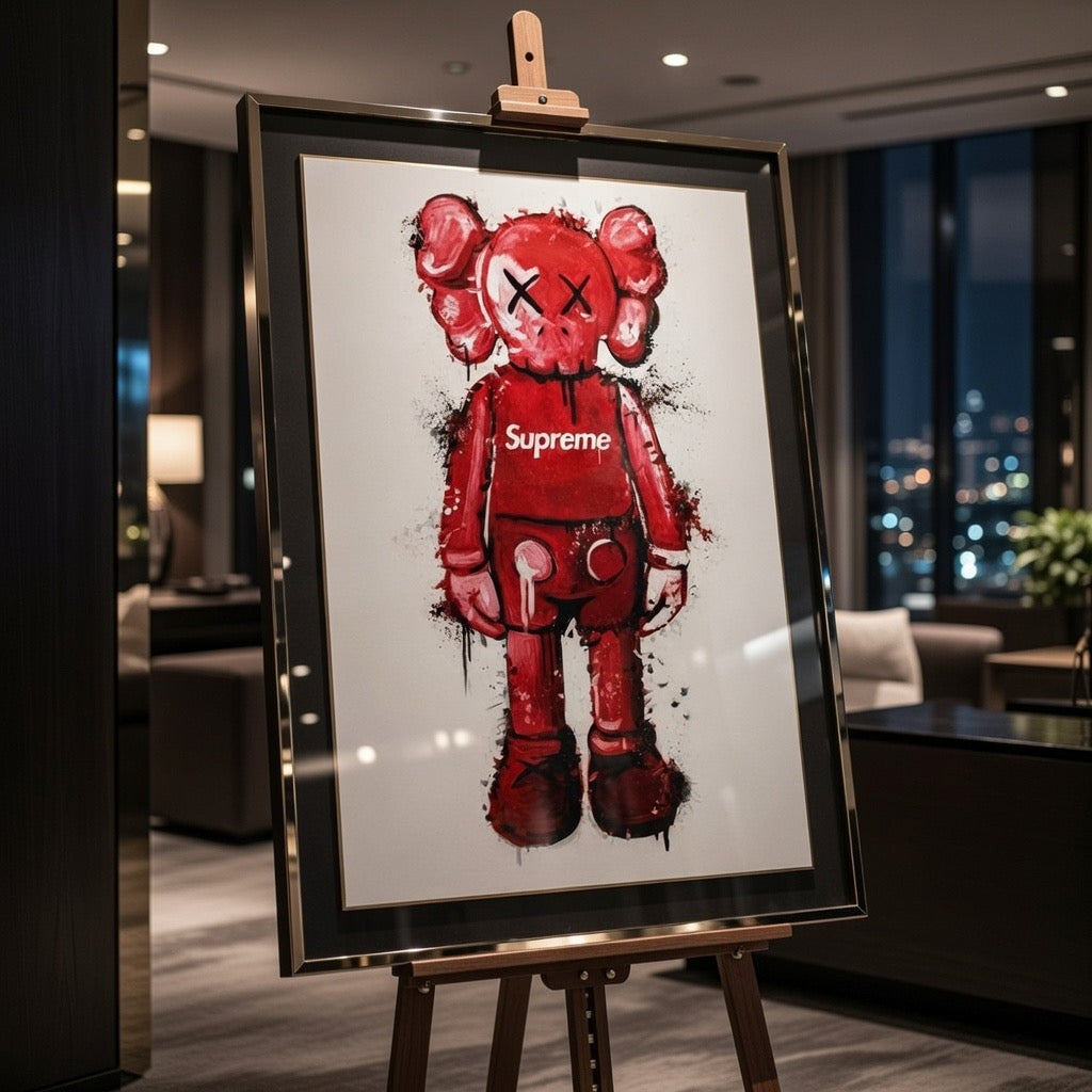 KAWS Supreme Red