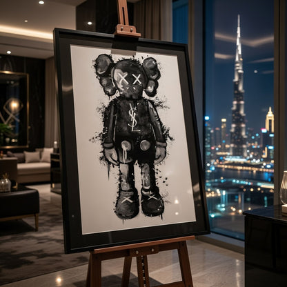 KAWS YSL Black