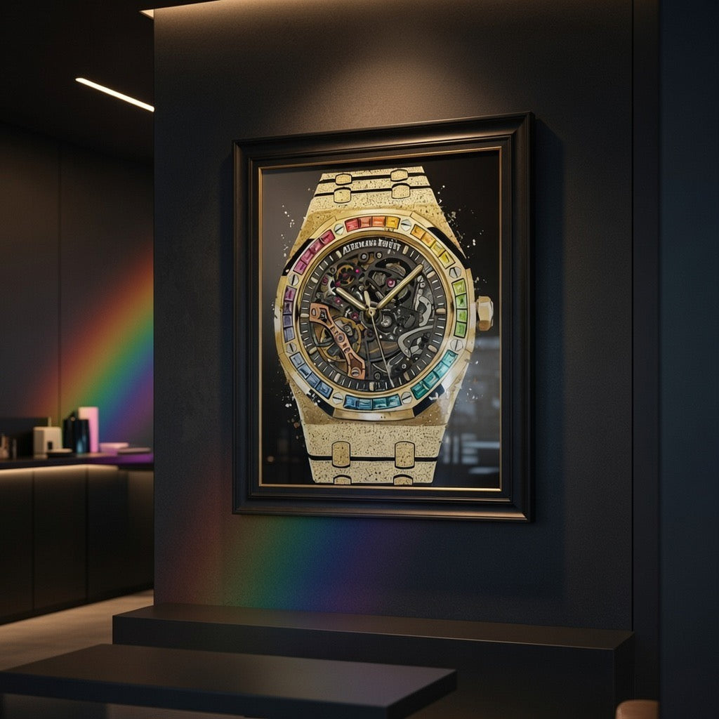 AP Frosted Rainbow Print